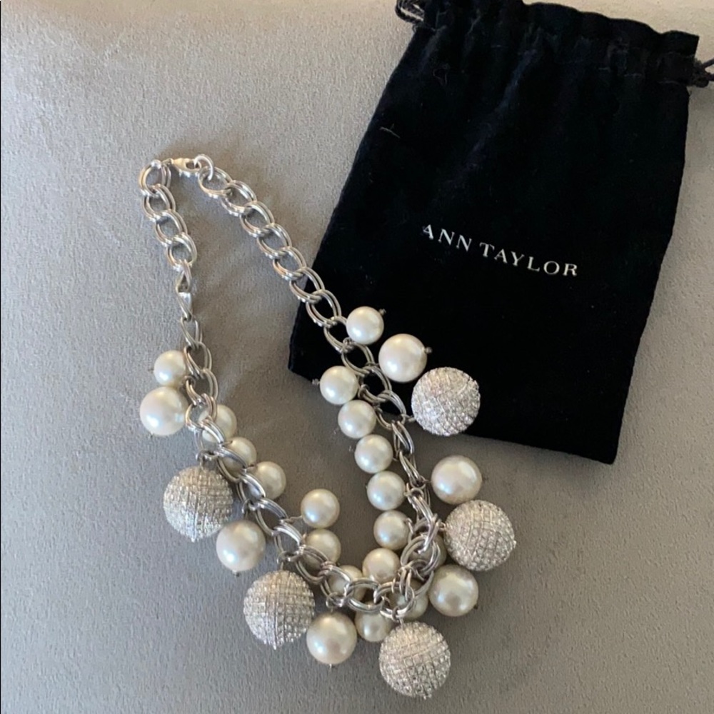 Ann Taylor Pearl Statement Necklace